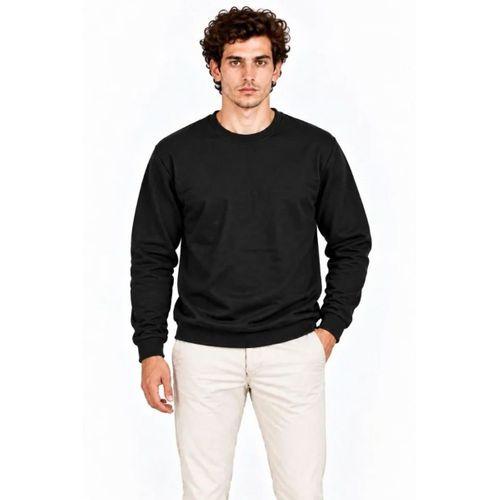 Erkek 3Lü Bisiklet Yaka İçi Şardonlu 2 İplik Düz Uzun Kollu Regular Fit Sweatshirt - Siyah - Bordo - Gri