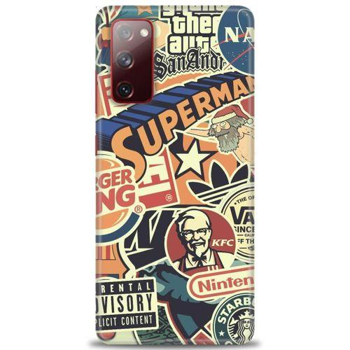 Samsung Galaxy S20 FE Kılıf HD Baskılı Kılıf - Superman + Tam Ekran Koruyucu
