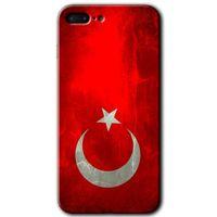 MRCİLETİSİM iPhone 8 Plus Kılıf HD Desen Baskılı Arka Kapak + Mat Kobra Cam - Albayrak