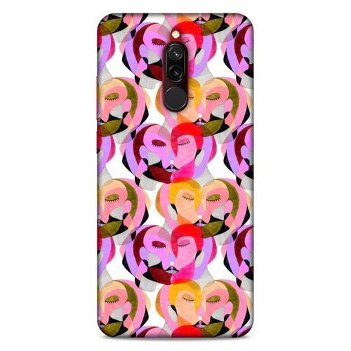 Lopard Xiaomi Redmi 8 Uyumlu Kılıf Sürreal Yüzler ♀ (2) Kabı Desenli