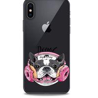 Zoologix (18) Apple iPhone XS Şeffaf Kılıf Silikon Desenli