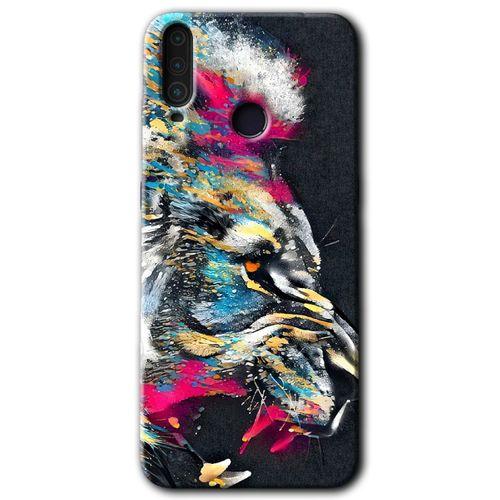 General Mobile GM 10 Kılıf HD Desen Baskılı Arka Kapak - Colorfull Aslan