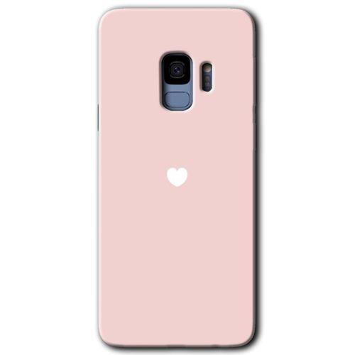 Galaxy S9 Kılıf HD Desen Baskılı Arka Kapak - Sade Kalp