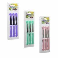 Nayuan Paslanmaz Çelik Meyve Bıçağı Seti (6 Parça) Renkli Plastik Saplı Vakumlu Ambalaj Brkt-806155