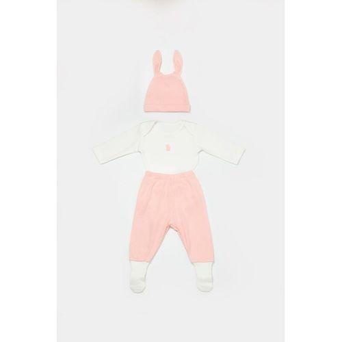 Bibaby Biorganic Bunny 3'Lü Bebek Takım 73326 Pembe