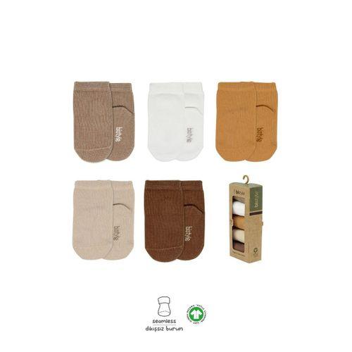 Bistyle 5'li Penye Soket Kutulu Basic Çorap 10131 Bej