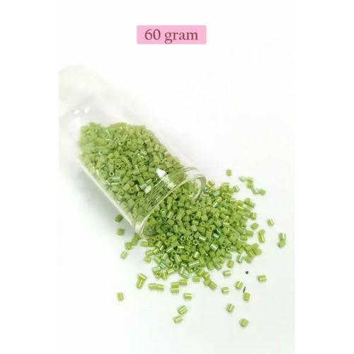 Kesme Cam Boncuk 2mm - 60 Gram - Yeşil - BNC373