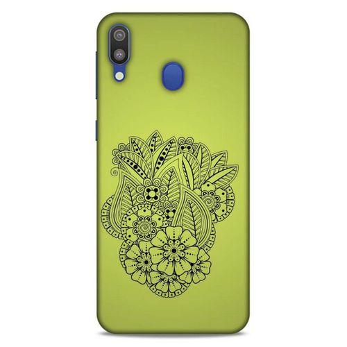 Lopard Samsung Galaxy M20 Uyumlu Kılıf Tattoo's (40) Fit Silikon Kılıf Çiçek Dövmesi