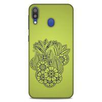 Lopard Samsung Galaxy M20 Uyumlu Kılıf Tattoo's (40) Fit Silikon Kılıf Çiçek Dövmesi