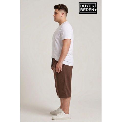 Erkek Büyük Beden Şort 3XL-6XL  Rahat Kesim Diz Altı Günlük Şort-SPR26BSR591
