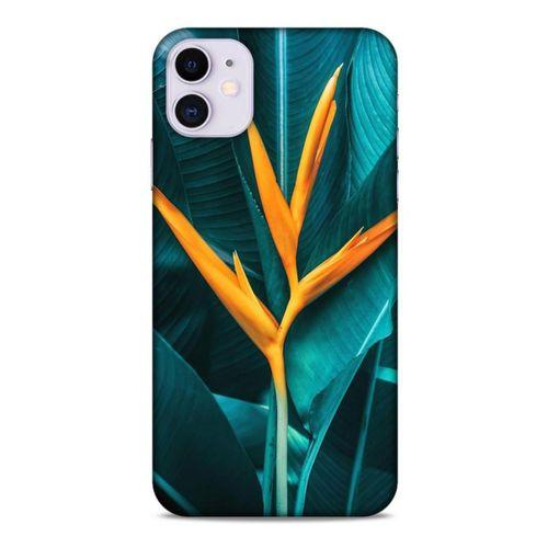 Lopard Apple Iphone 11 Uyumlu Kılıf Bahar (24) Darbe Emici Kılıf Turuncu
