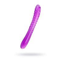 Çift Taraflı Jel Dildo Frica, TPE, mor, 23 cm