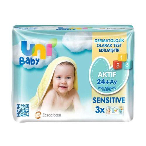 Uni Baby Uni Baby Aktif Sensitive Islak Havlu Mendil 3Lü 156 Yaprak
