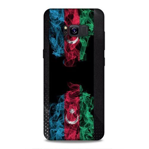 Samsung Galaxy S8 Plus Uyumlu Kılıf Azarbaijan (5) Koruma Kabı Azeri Bayrak İllustre