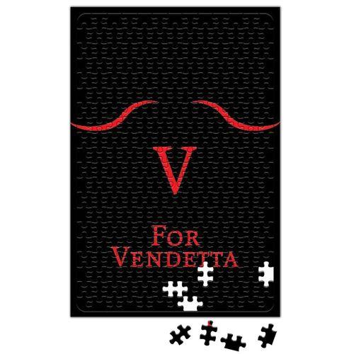 V For Vendetta Silüet Puzzle 240 Parça Yapboz