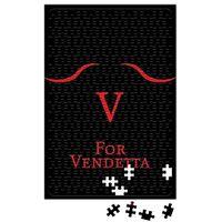 V For Vendetta Silüet Puzzle 240 Parça Yapboz