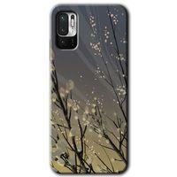 Xiaomi Redmi Note 10 5G Kılıf HD Desen Baskılı Arka Kapak - Branches Flowers