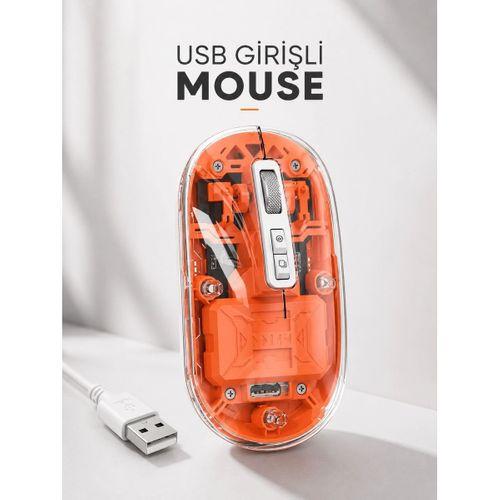 Sessiz Kablosuz Usb Girişli Mouse Fare Yüksek Performanslı