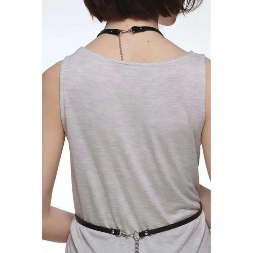 T-Shirt, Gömlek Üzeri Deri Aksesuar - APFT183