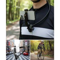 Dayanıklı Metal Destekli Boyun Telefon Tutucu Seyahat Ve Spor Kullanım