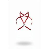 Kırmızı Kadın Kemer Deri Metal Halka Detaylı Gövde Aksesuarı - Brf108