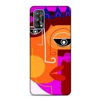 Realme 7 Pro Uyumlu Kılıf Face'X 35 Fit Design Kılıf Turuncu