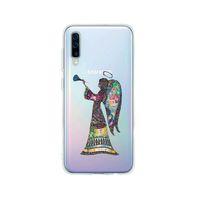 Samsung A50 Mandala Melek Kız Şeffaf Telefon Kılıfı