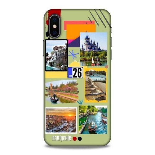 Lopard Apple iPhone XS Uyumlu Kılıf Şehirli ※ (26) Eskişehir Tpu Silikon Kılıf