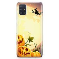 Samsung Galaxy A51 Kılıf Cadı Balkabakları Arka Kapak Koruma Desenli Full Koruyucu