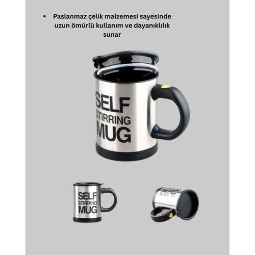 Paslanmaz Çelik Kendi Kendini Karıştıran Akıllı Kupa – Isı Yalıtımlı