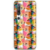 Lopard Xiaomi Mi 10 Pro Uyumlu Kılıf Sürreal Yüzler ♀ (6) Silikon Kılıf Desenli