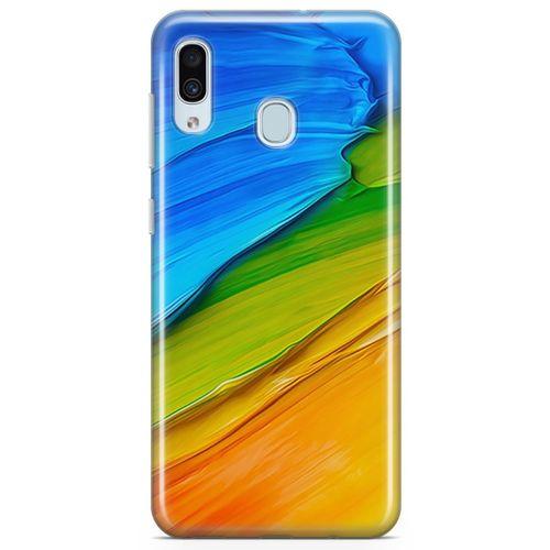 Samsung Galaxy A30 Kılıf Tempere Arka Kapak Koruma Desenli Full Koruyucu
