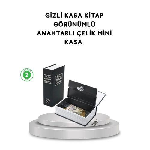 Gizli Kitap Kasa – Metal Gövdeli, Anahtarlı