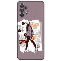 Lopard Samsung Galaxy A32 Uyumlu Kılıf Sokak Modası (31) TPU Kılıf