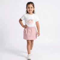 1/5 Yaş Gabardin Etekli Basic Tişört Çocuk Takımı