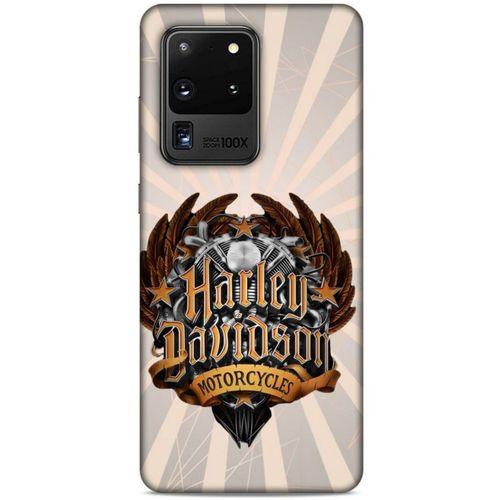 Samsung Galaxy S20 Ultra Uyumlu Kılıf Motorsiklet (3) Kapak Harley Davidson