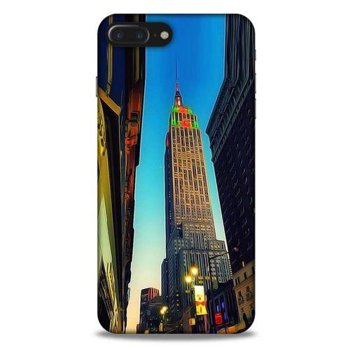 Apple Iphone 7 Plus Kılıf Dünya Mimarisi (6) Silikon Kılıf Empire State