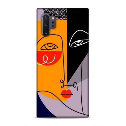 Samsung Galaxy Note 10 Plus Uyumlu Kılıf Face'X 47 Crystal Flex Kılıf İllustrasyon