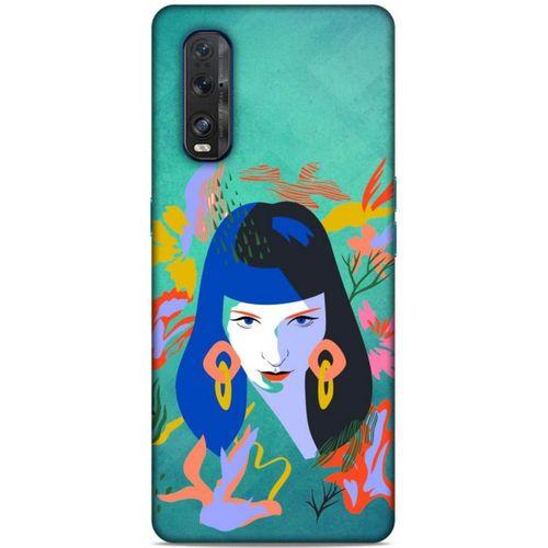 Lopard Oppo Find X2 Uyumlu Kılıf Sürreal Yüzler ♀ (12) Koruyucu Silikon Desenli