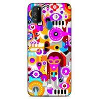 Lopard Samsung Galaxy M30s Uyumlu Kılıf Soyut Sanat (20) Desenli Koruyucu Kılıf