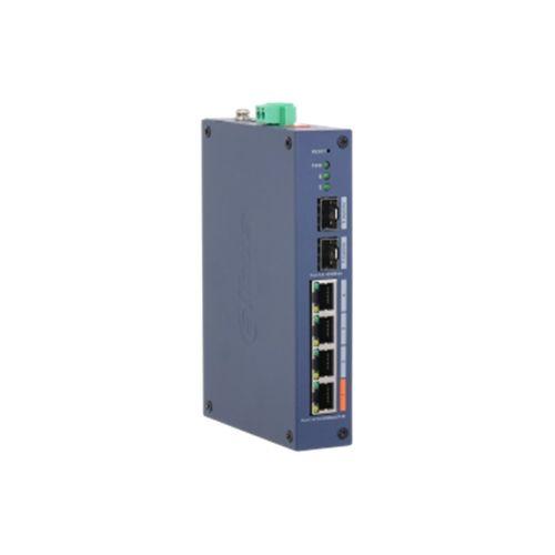 DAHUA CHS4206-4ET-60 4 PORT 10/100 + 2 PORT SFP UPLINK 60W POE CLOUD YÖNETİLEBİLİR ENDÜSTRİYEL SWITCH