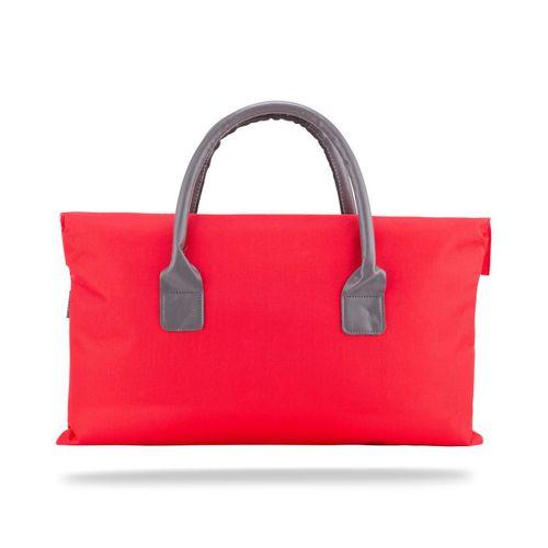 Classone BYN-EL002 WTXPro Su Geçirmez Kumaş 13-14 inch Bayan Laptop El Çantası- Tote Bag – Kırmızı