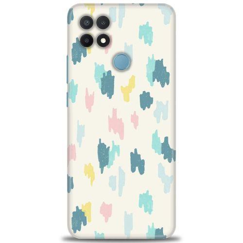 Oppo A15 Kılıf HD Baskılı Kılıf - Blue + Tam Ekran Koruyucu