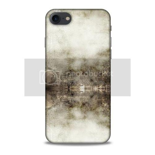Paslı Renkler Beyaz Siyah Apple Iphone 8 Kılıf