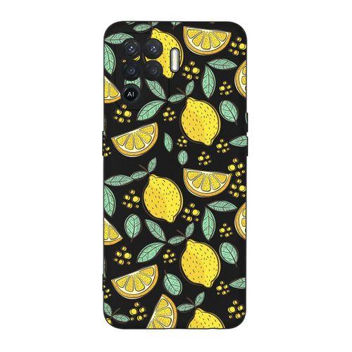 Oppo Reno 5 Lite Limon Desenli Premium Silikonlu Telefon Kılıfı