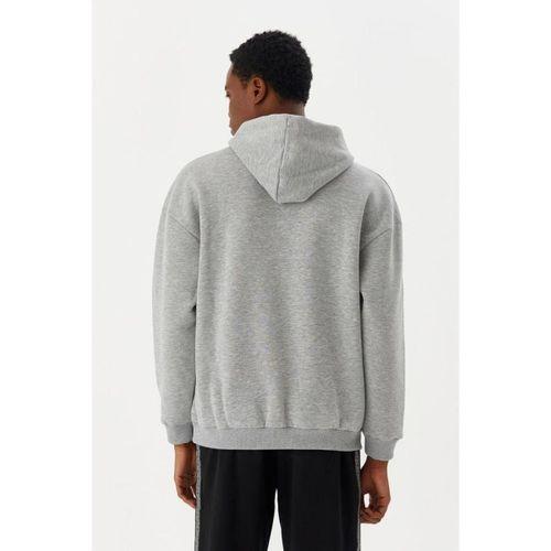 No Fear Erkek Sweatshirt Kapüşonlu Gri M500241