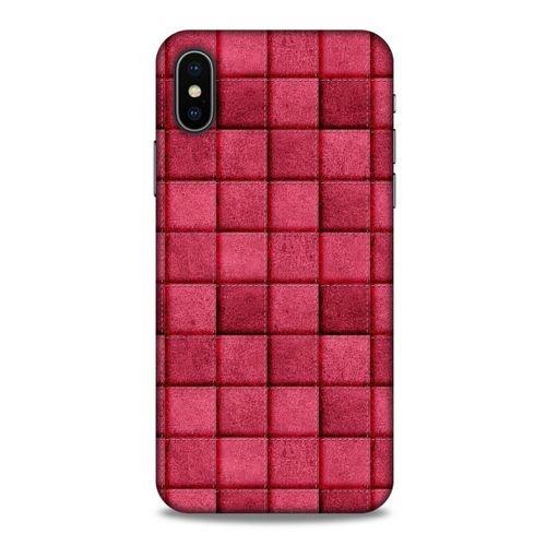 Apple Iphone X Kılıf Patchwork (29) Arka Koruma Kılıfı Pembe