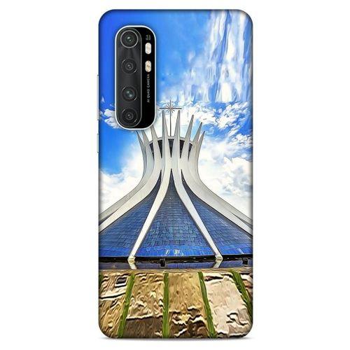 Xiaomi Mi Note 10 Lite Kılıf Dünya Mimarisi (16) Kalın Kılıf Brasilia Katedrali