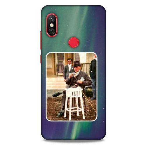 Xiaomi Redmi Note 6 Pro Kılıf Atatürk (21) Koruyucu Kapak Yeşil Gökyüzü