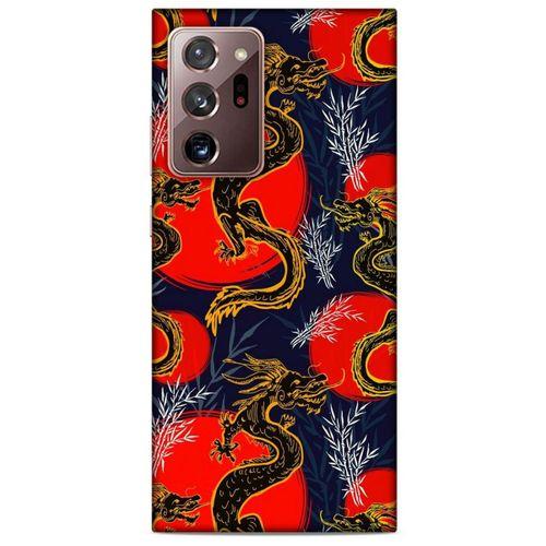 Samsung Galaxy Note 20 Ultra Kılıf Dragons (30) Silicone Case Ejderha Cizimi